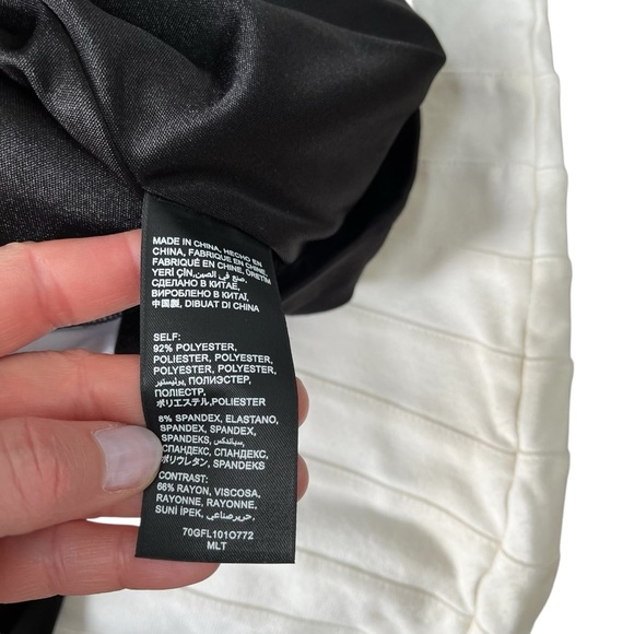 Bebe Black Stretchy Dress Women’s Medium Sequins Back Zipper - Picture 9 of 13